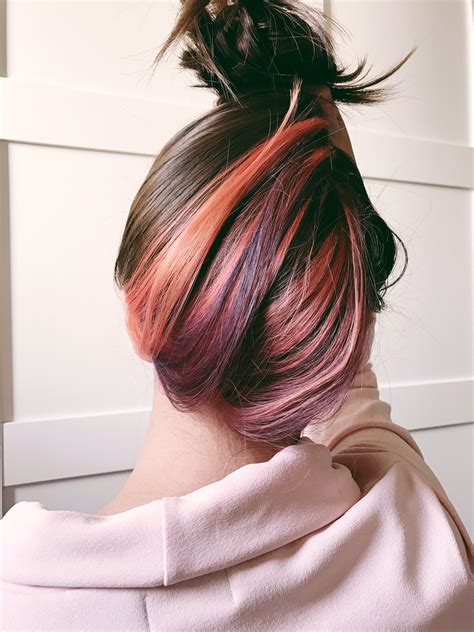 You Can Still Be You 😉 Pink And Purple Hidden Hair Color Hair Color