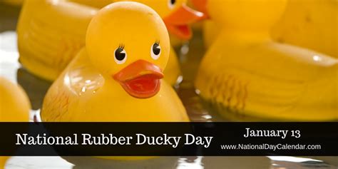 National Rubber Ducky Day January 13 Rubber Ducky Ducky Rubber