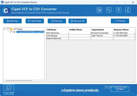 Download Cigati Vcf To Csv Converter