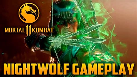Mortal Kombat Primeiro Gameplay Do Nightwolf Dlc