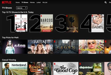 Netflix Rolls Out ‘top 10 Feature Listing Popular Tv Shows Movies