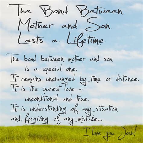 Mother Son Bond Quotes Quotesgram