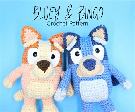 Bluey And Bingo Crochet Pattern Etsy Crochet Girls Crochet Dog