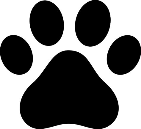 Dog Cat Paw Puppy Clip Art Black Paw Prints Png Download