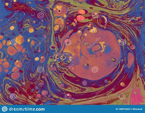 Beautiful Oily Painting With Mixed Colors Perfect For Abstract Art