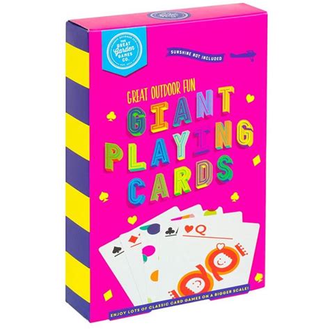 Great Outdoor Fun A5 Giant Playing Cards Kidzstuffonline