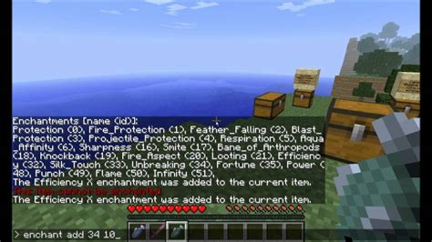 How to enchant a stick in minecraft with commands