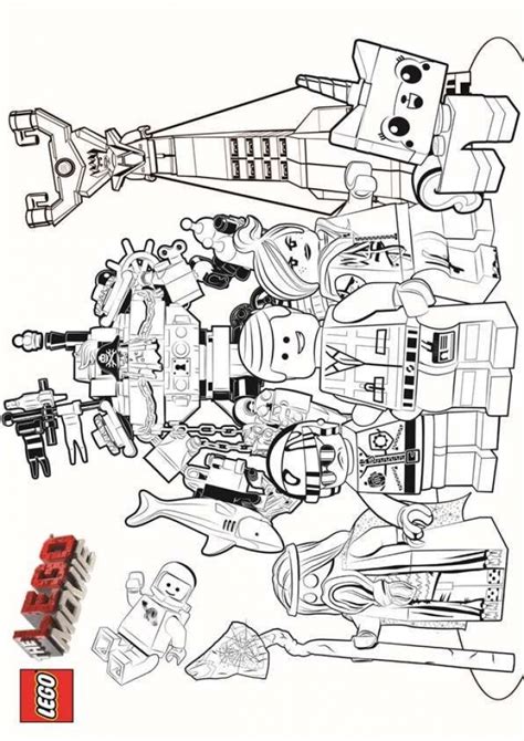 Get This Printable The Lego Movie Coloring Pages 237391