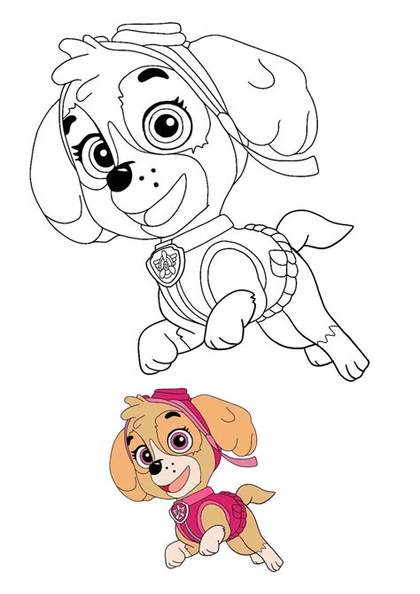 Paw Patrol Skye Coloring Pages Paw Patrol Coloring Paw Patrol