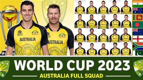 Icc World Cup 2023 Australia Team Final Squad Announced Australia 15