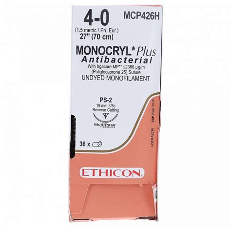 Farmaconal Ethicon Suturas Monocryl Plus 4 0