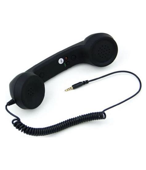 Oxane Anti Radiation Retro Handset Style Coco Phone Headset Black With