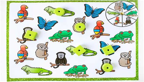 Rainforest Matching Games For Preschoolers Life Over Cs