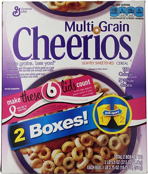 General Mills Cereals Cheerios Multi Grain Cereal 375 Ounce Amazon