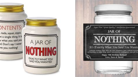 Jar Of Nothing Perfect Ts For People That Want Nothing From 3 Etsy