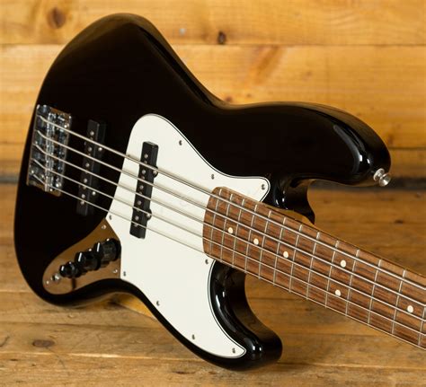 Fender Standard Jazz Bass Black 5 String Peach Guitars