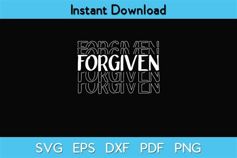 Forgiven Graphic By Exclusiveartusa · Creative Fabrica