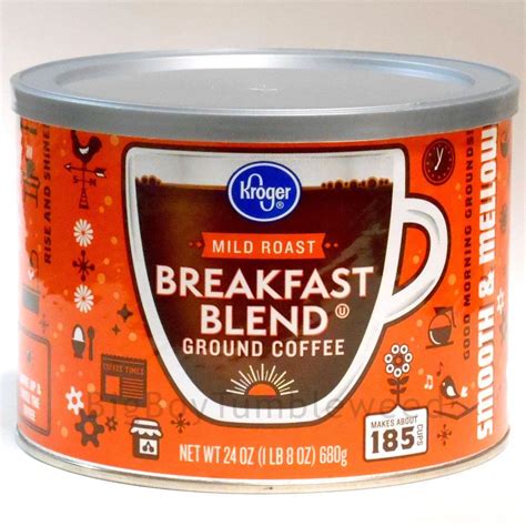 Kroger Morning Breakfast Blend Coffee Ground Bulk Mild Light Roast