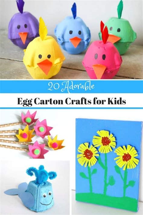20 Adorable Egg Carton Crafts For Kids The Flying