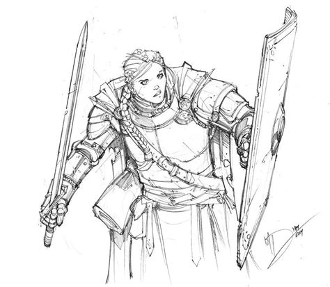 Knight Sketch By Max Dunbar On Deviantart Knight Sketch Character