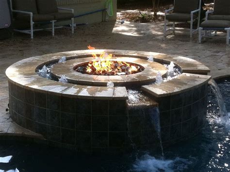Fire Water Outdoor Fire Pit Water Fountain Indoor Fire Pit