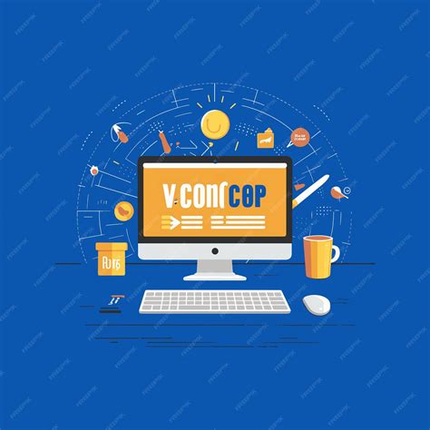 Premium Vector | Vectior illustration desktop computer