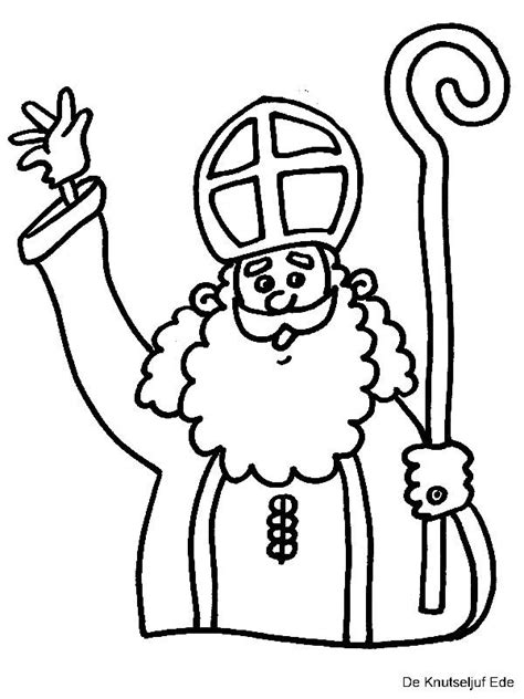Sinterklaas kleurplaten sinterklaas knutselen kleurplaat