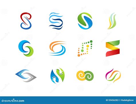 Letter S Logo Abstract Element Concept Company Logos Business Logo
