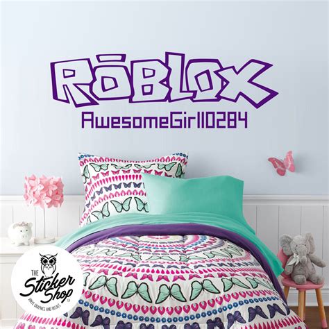 Roblox Decal Custom Gamertag Or Text Etsy