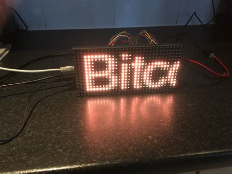 RGB LED Matrix Crypto Ticker | Manchester Digital
