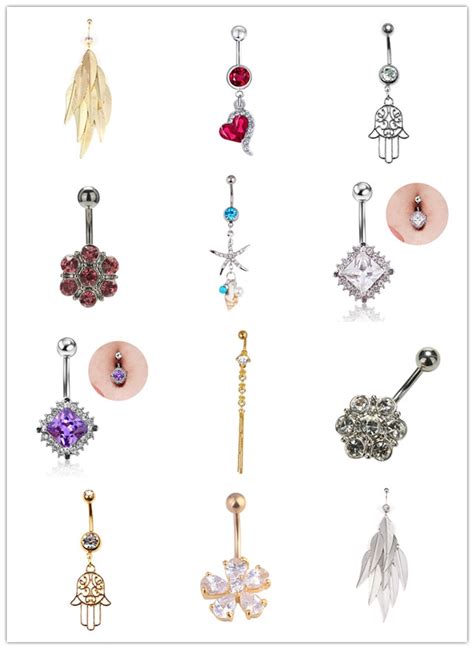 New 1pc Sexy Crystal Dangling Navel Belly Button Rings Women Surgical Steel Belly Piercing Body