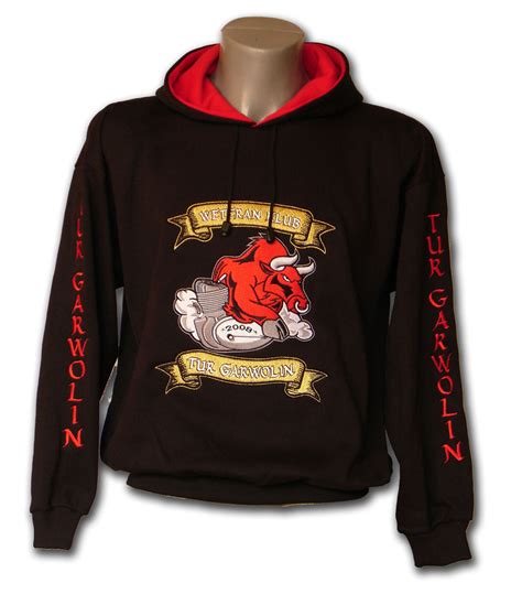 heavy embroidered hooded sweatshirts personalised clothing embroidery best quality