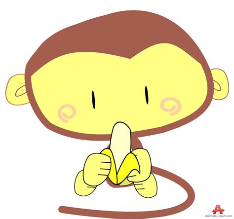 Monkey Eating A Banana Clipart Best