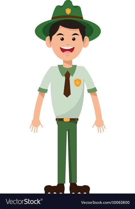 Park Ranger Icon Royalty Free Vector Image Vectorstock