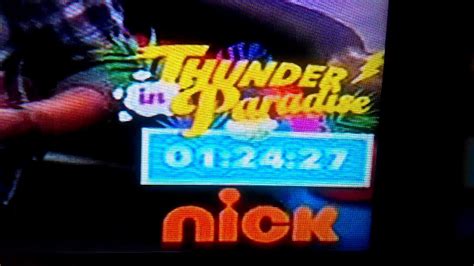 Nickelodeon Screen Bug Thunder In Paradise Countdown Youtube