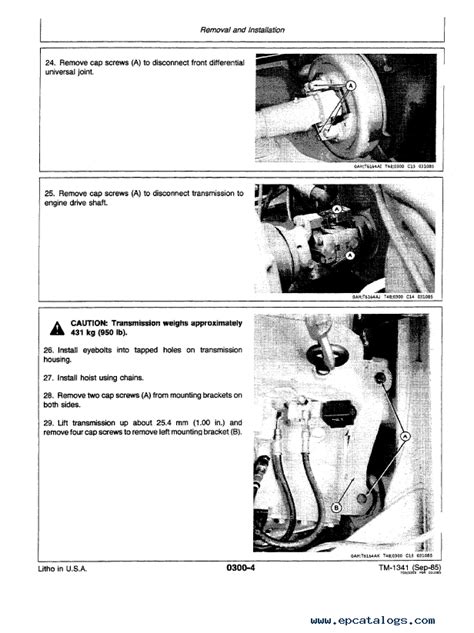 John Deere 444d 544d 644d Loader Repair Tm1341 Pdf