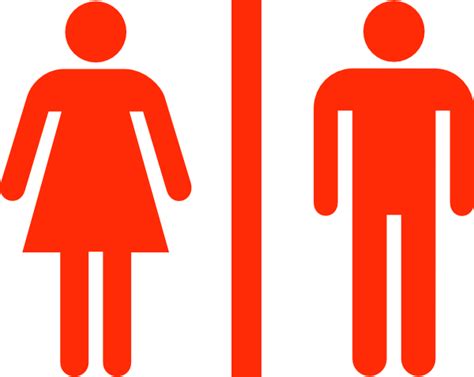 Download Large Man Woman Bathroom Sign Vector Clipart Png For Png Image With No Background