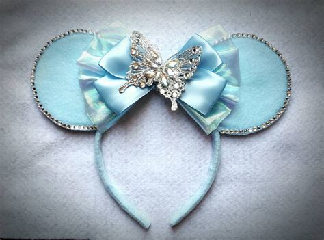 Cinderella Butterfly Inspired Minnie Mouse Ears Headband Etsy