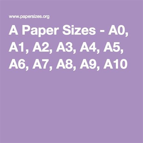 Maybe you would like to learn more about one of these? A Paper Sizes - A0, A1, A2, A3, A4, A5, A6, A7, A8, A9, A10 | Paper size, Card sizes, A1 size