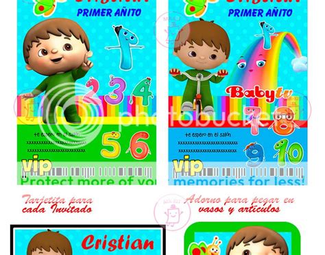 Kit Imprimible Charlie Y Los Numeros Baby Tv Tarjetas 1 5999 Kit