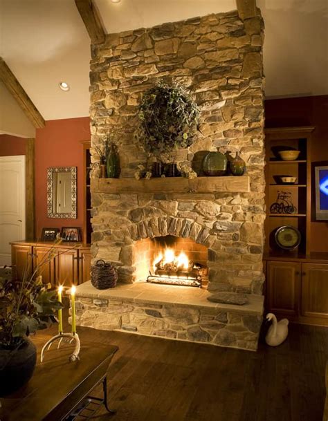25 Stone Fireplace Ideas For A Cozy Nature Inspired Home