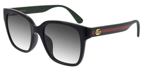 gucci gg0232sk asian fit 002 sunglasses in black smartbuyglasses usa