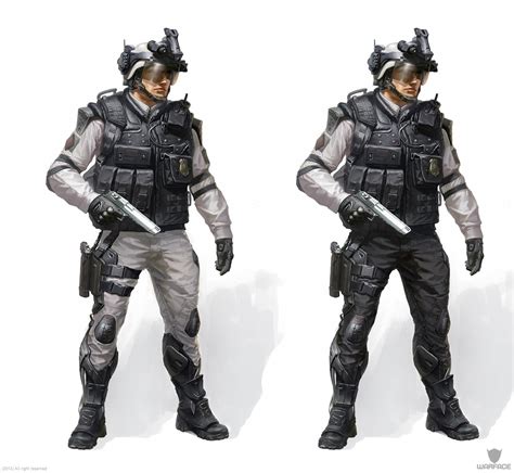 Security Officer By Denisartist Concept Art Armor Concept