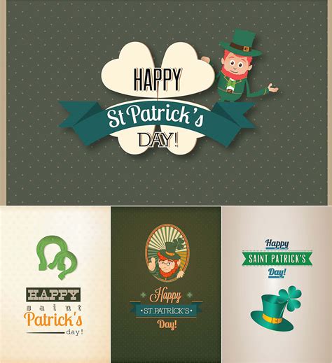 Saint Patricks Day Card Vector Free Download