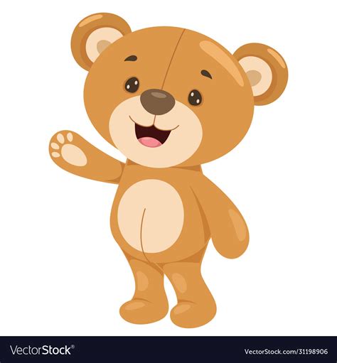 Teddy Bear Cartoon Royalty Free Vector Image Vectorstock