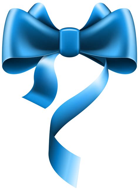 Bow Tie Neck Ribbon Blue Blue Bow Transparent Png Image Png Download