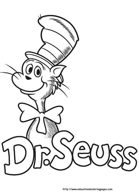 Seuss coloring pages for your toddler. Pin by tay d on Dr Seuss Brilliant Quotes | Dr seuss art ...