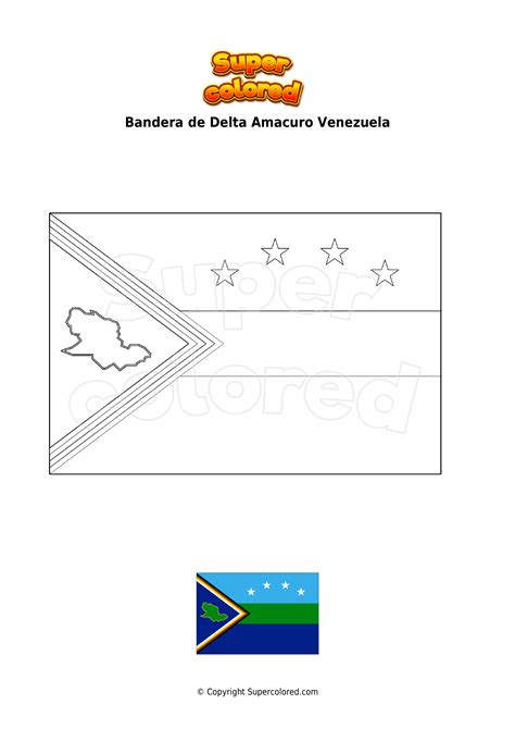 Dibujo Para Colorear Bandera Del Estado De Ngchesar Palau