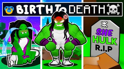 Birth To Death Of She Hulk In Roblox Brookhaven Rp Youtube