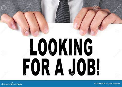 Man In Suit Looking For A Job Stock Photo Image Of Jobless Force
